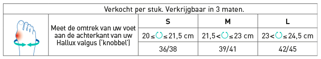 CORRIGERENDE HALLUX VALGUS ORTHESE VOOR OVERDAG